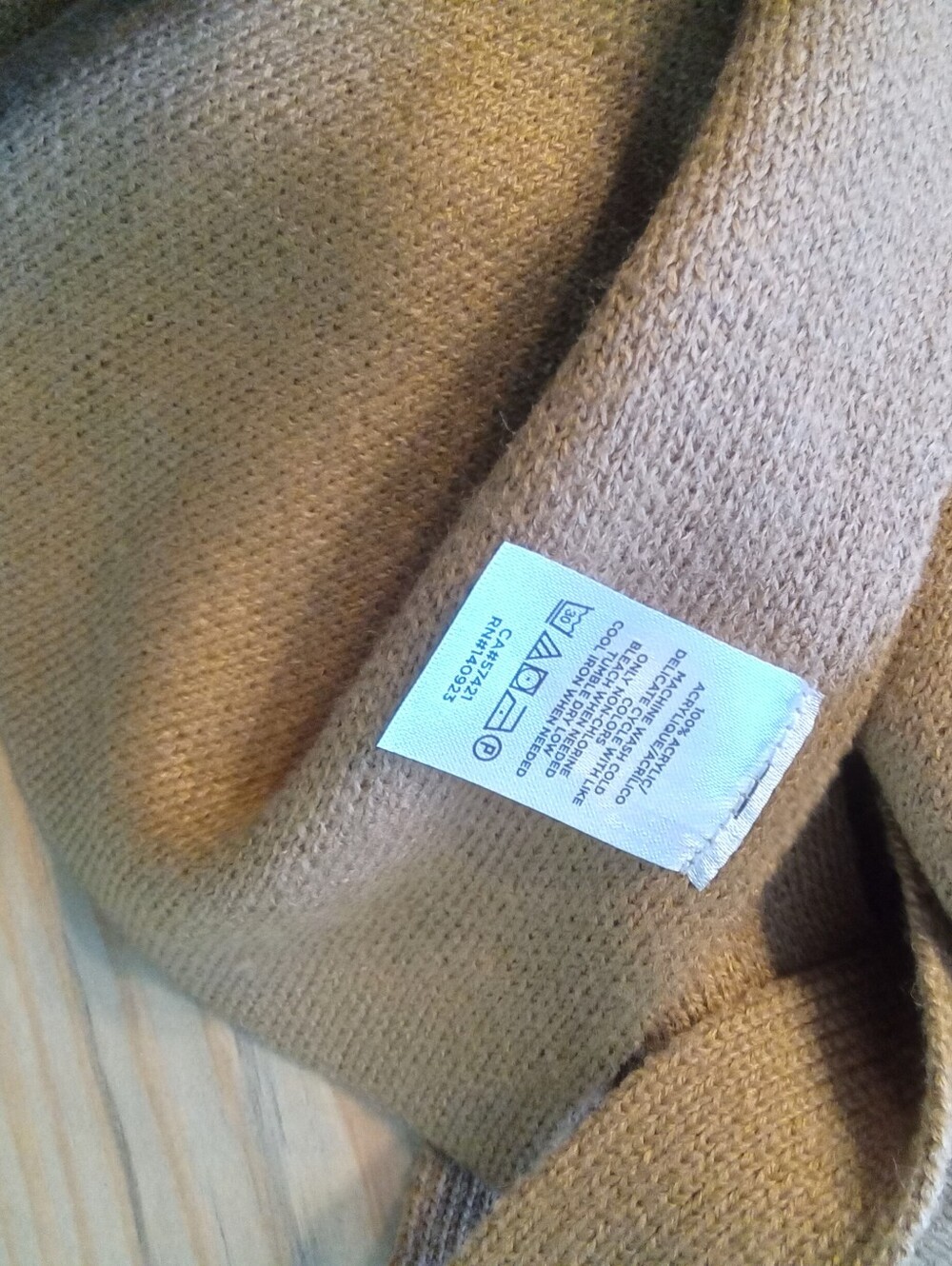 Loft Outlet Size OS Camel Tan Belted Knit Wrapnponcho Cardigan Sweater NWOT - Picture 12 of 13